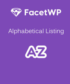 FacetWP – Alphabetical Listing